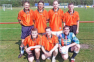 Das Variotherm-Fußballteam bei einem Match.