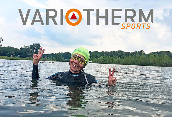 Nicole Metz schwimmt für Variotherm beim Austria eXtreme Triathlon
