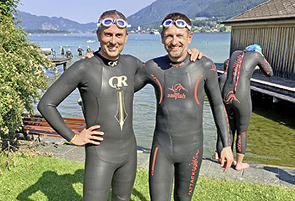 Variotherm Sports: Alexander Watzek und Gerald Demuth nahmen am Triathlon teil