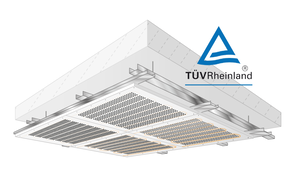 Die Akustikplatten von Variotherm sind die einzigen am Markt, die inklusive dem eingelegten Heizungsrohr getestet wurden.