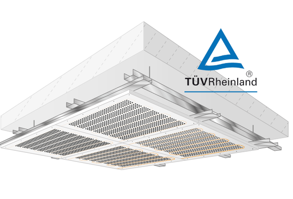 Die Akustikplatten von Variotherm sind die einzigen am Markt, die inklusive dem eingelegten Heizungsrohr getestet wurden.