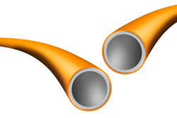VarioModule-Pipe 11,6x1,5 Laser – aluminium multi-layer composite pipe Das Alu-Mehrschicht-Verbundrohr von Variotherm ist flexibel und trotzdem formstabil.