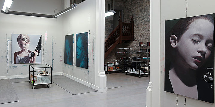 Die Wand- und Fußbodenheizungen von Variotherm schaffen ein behagliches Raumklima in einem Künstleratelier in Irland.