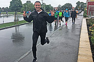 Variotherm-Kundenbetreuer Peter Unterrainer beim Rote Nasen Lauf in Leobersdorf