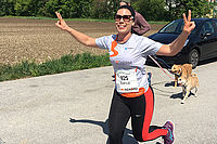 Das Lauftraining hat sich bezahlt gemacht: Bianca hat die 10 km-Strecke spielend geschafft