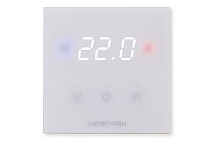 With the electronic TOUCH HK room thermostat, the room temperature is easy to regulate. 