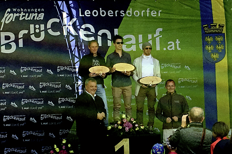 Brückenlauf Leobersdorf: Alexander Hajszan erreichte den zweiten Platz bei der Leobersdorfer Wertung