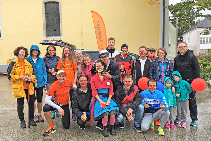 Das Variotherm-Sports-Team bei Rote Nasen Lauf in Leobersdorf 2017.