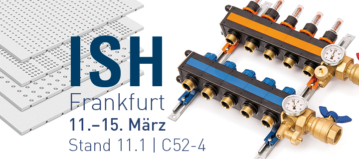 2019 sind Variotherm Heizsysteme wieder auf der ISH-Messe in Frankfurt vertreten.